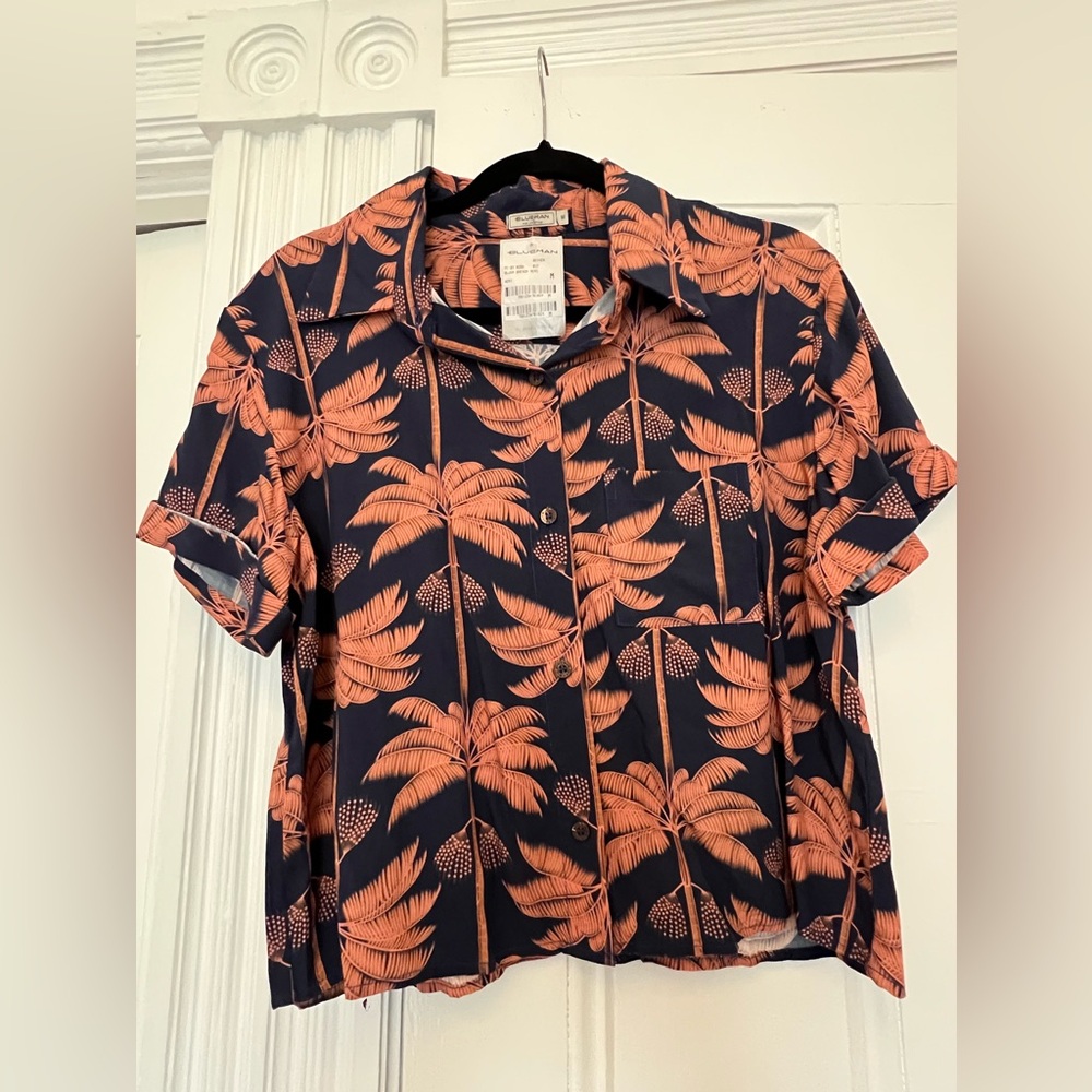Blueman button down shirt NWT Size M